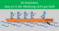 10 Anzeichen, dass es in der Abteilung nicht gut läuft